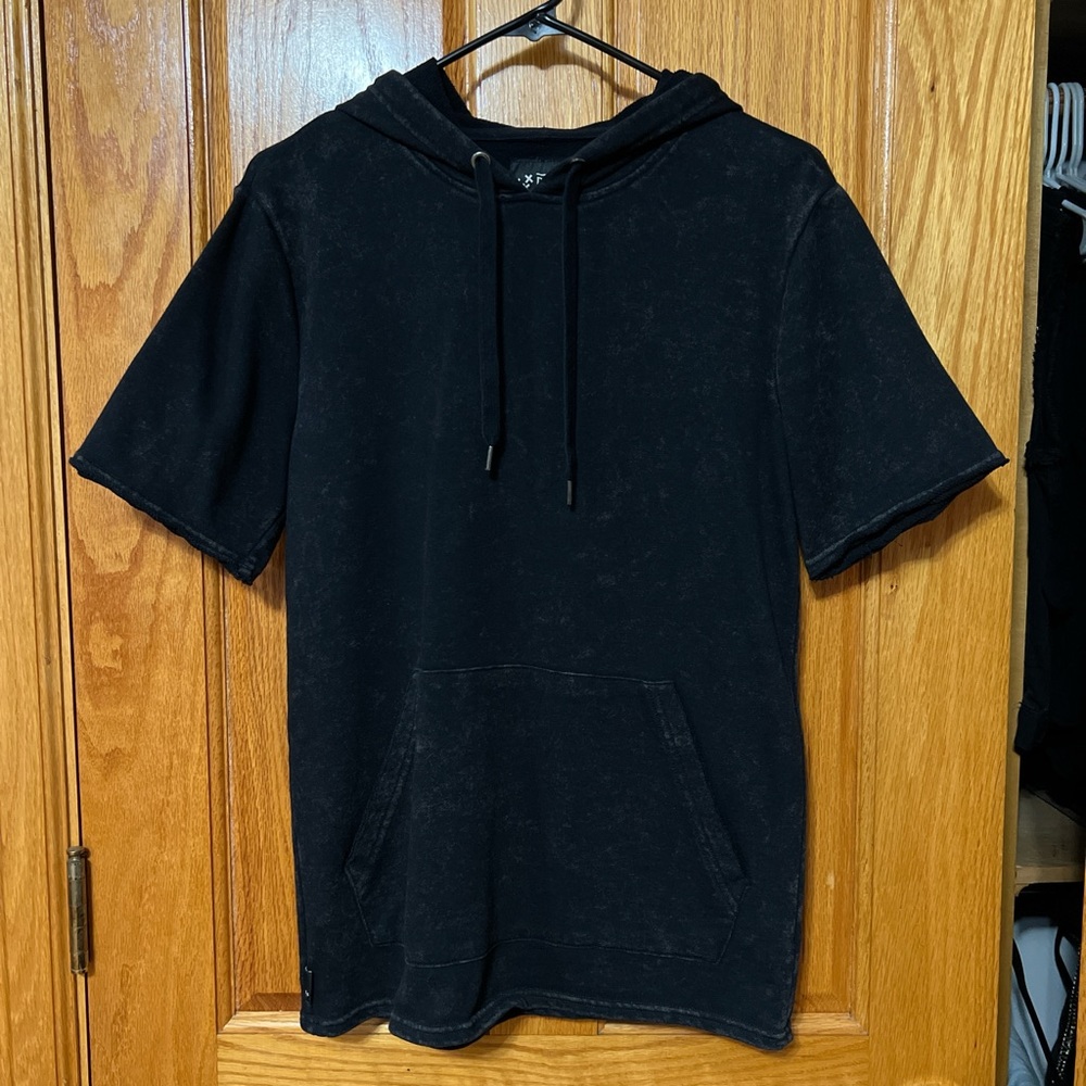 Oversized short sleeve hoodie
